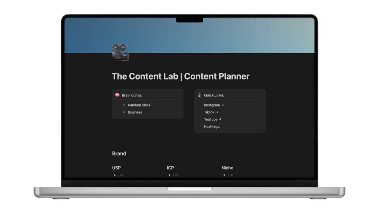 The Content Lab | Social Media Content Planner